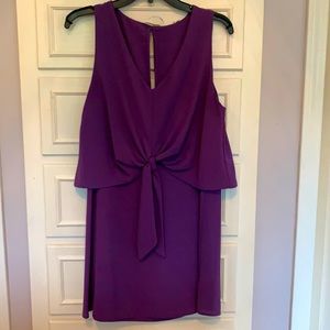 Purple boutique dress, front tie top.